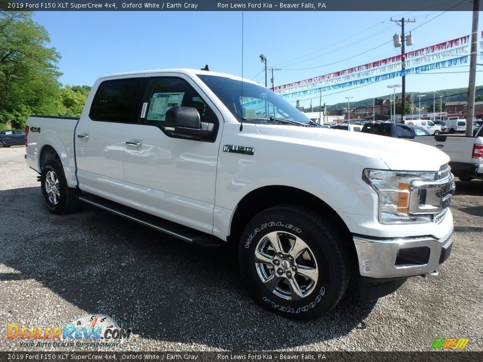 2019 Ford F150 XLT SuperCrew 4x4 Oxford White / Earth Gray Photo #8