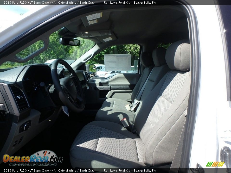 2019 Ford F150 XLT SuperCrew 4x4 Oxford White / Earth Gray Photo #10