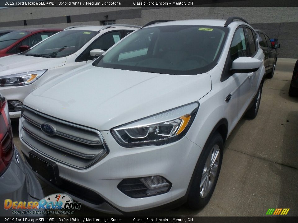 2019 Ford Escape SEL 4WD Oxford White / Medium Light Stone Photo #1