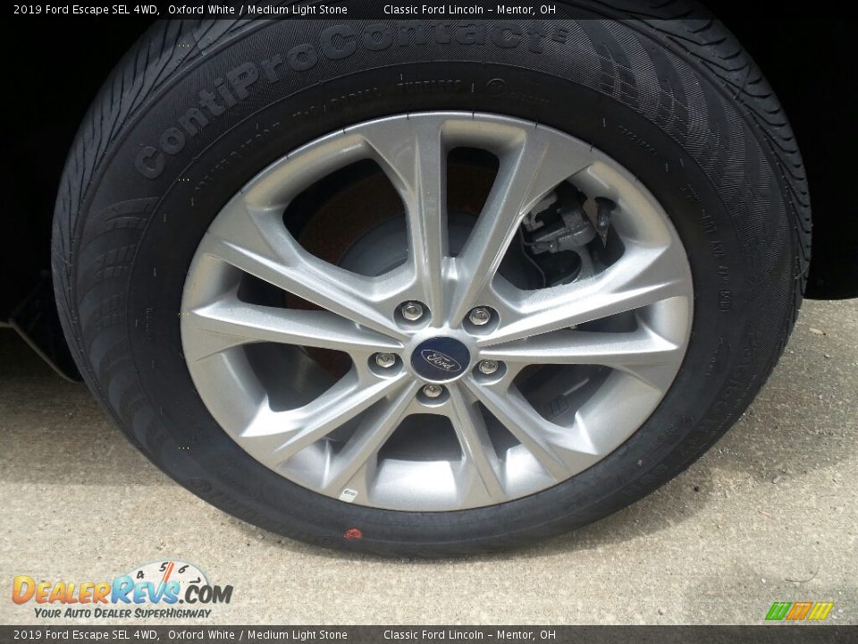 2019 Ford Escape SEL 4WD Oxford White / Medium Light Stone Photo #3