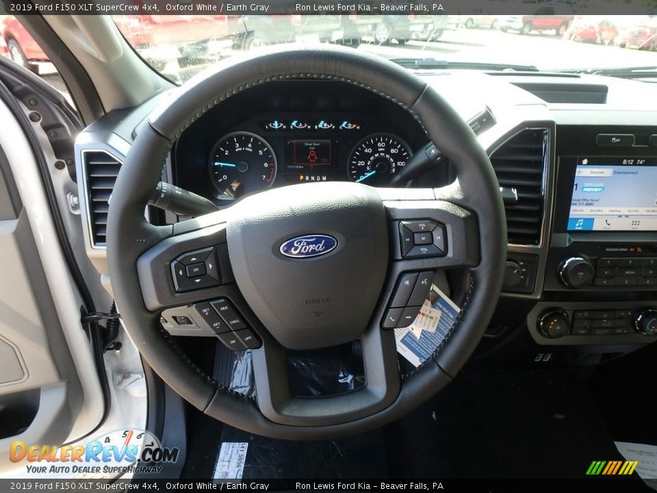 2019 Ford F150 XLT SuperCrew 4x4 Oxford White / Earth Gray Photo #17