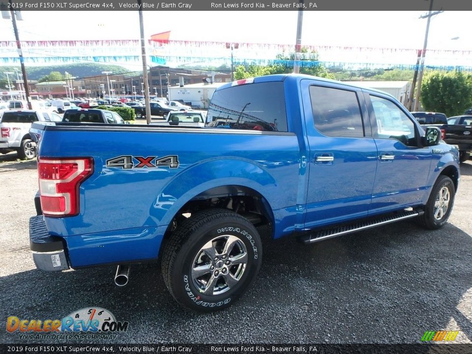 2019 Ford F150 XLT SuperCrew 4x4 Velocity Blue / Earth Gray Photo #2