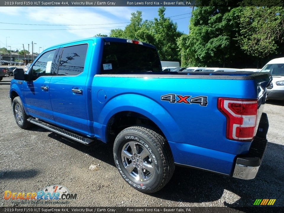 2019 Ford F150 XLT SuperCrew 4x4 Velocity Blue / Earth Gray Photo #4