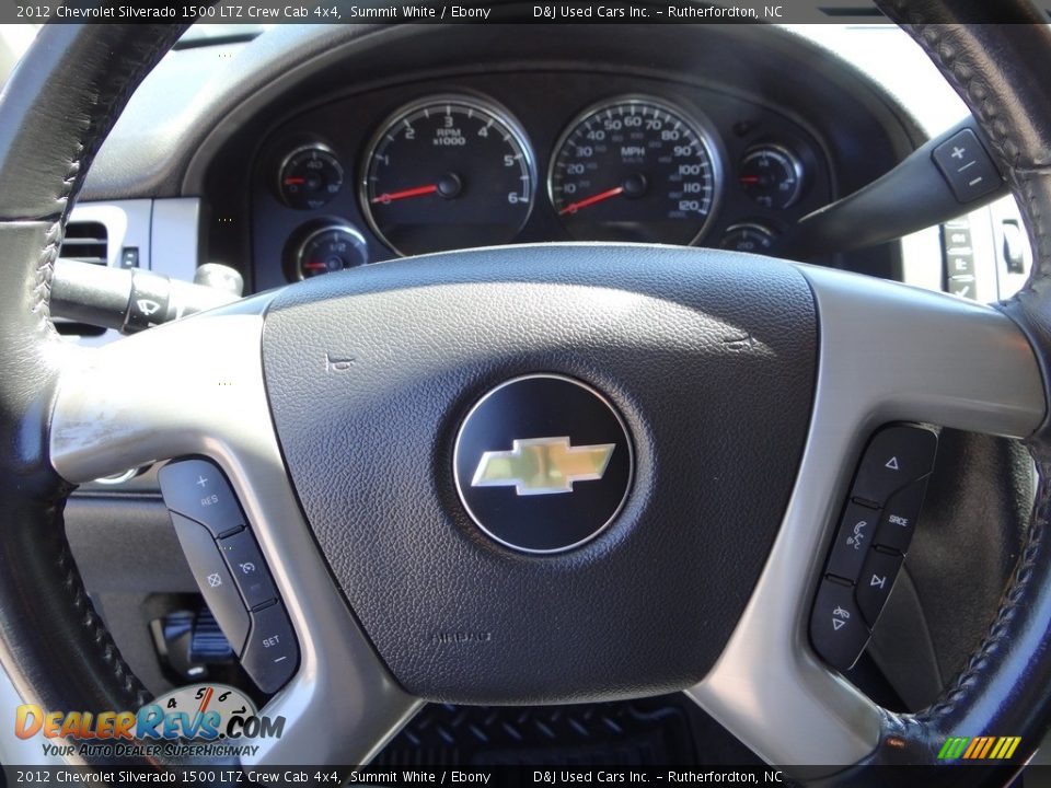 2012 Chevrolet Silverado 1500 LTZ Crew Cab 4x4 Summit White / Ebony Photo #26