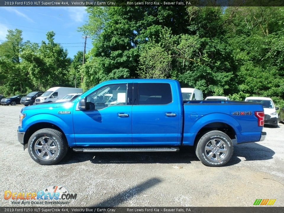 2019 Ford F150 XLT SuperCrew 4x4 Velocity Blue / Earth Gray Photo #5