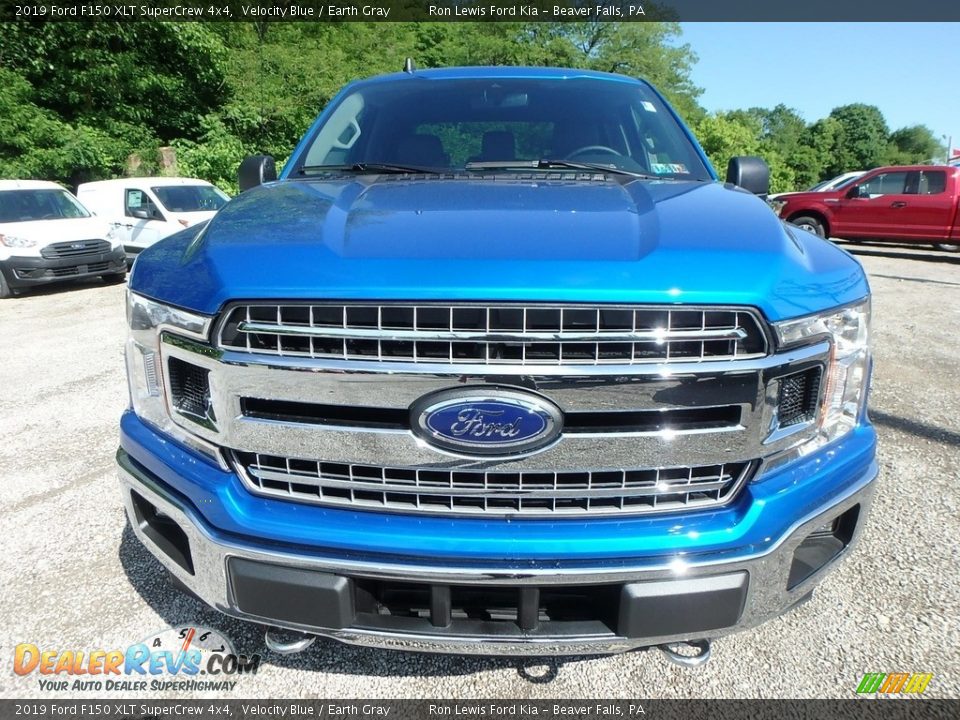 2019 Ford F150 XLT SuperCrew 4x4 Velocity Blue / Earth Gray Photo #7