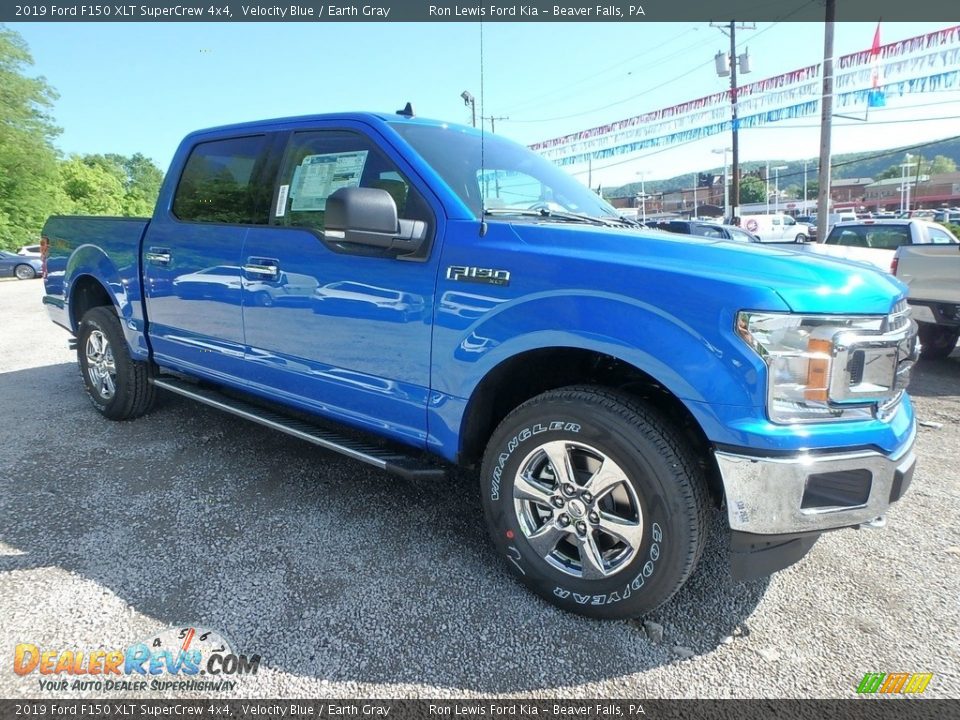 2019 Ford F150 XLT SuperCrew 4x4 Velocity Blue / Earth Gray Photo #8