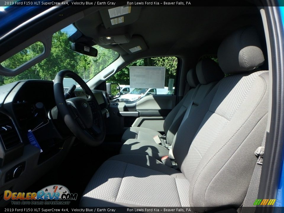 2019 Ford F150 XLT SuperCrew 4x4 Velocity Blue / Earth Gray Photo #10