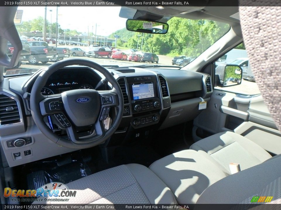 2019 Ford F150 XLT SuperCrew 4x4 Velocity Blue / Earth Gray Photo #12
