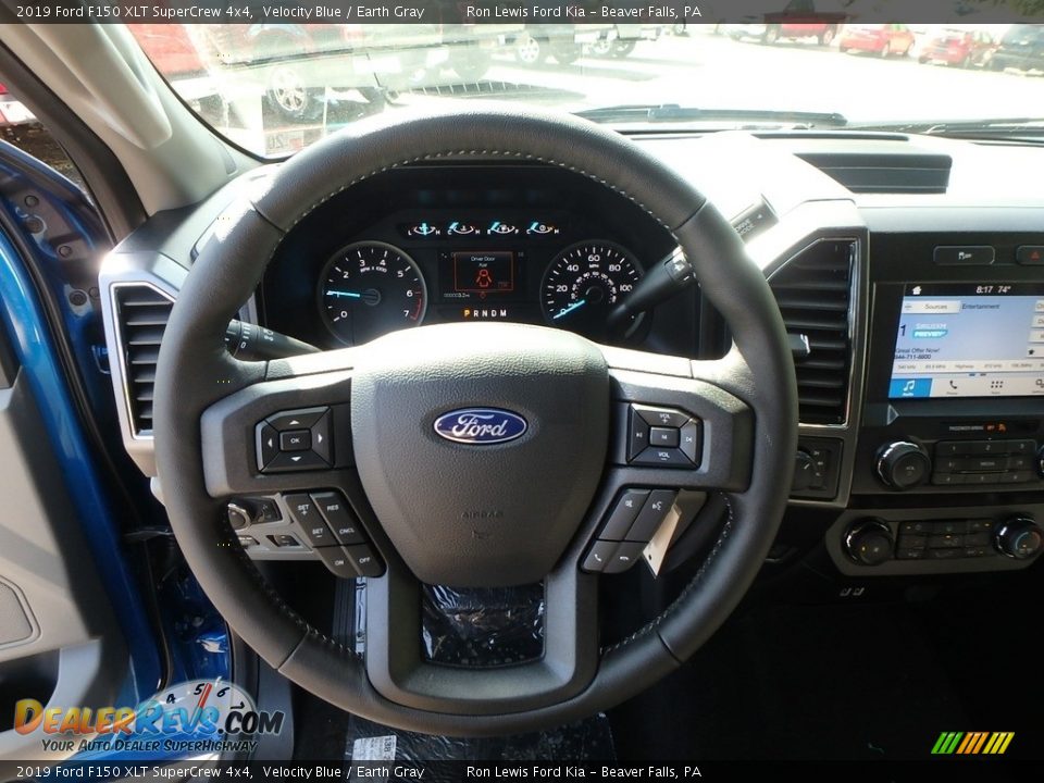 2019 Ford F150 XLT SuperCrew 4x4 Velocity Blue / Earth Gray Photo #17