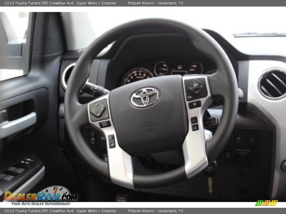 2019 Toyota Tundra SR5 CrewMax 4x4 Super White / Graphite Photo #16