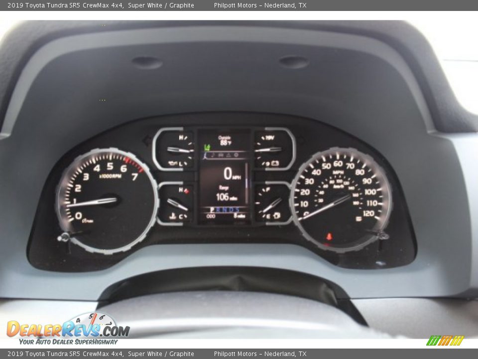 2019 Toyota Tundra SR5 CrewMax 4x4 Super White / Graphite Photo #19
