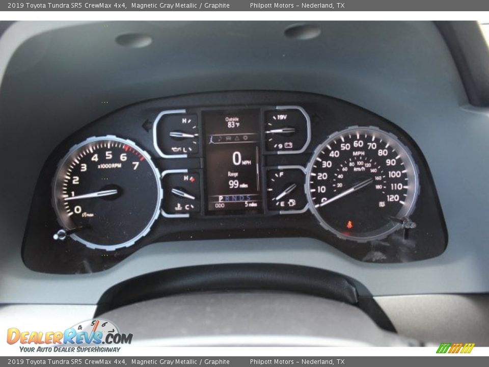 2019 Toyota Tundra SR5 CrewMax 4x4 Magnetic Gray Metallic / Graphite Photo #17