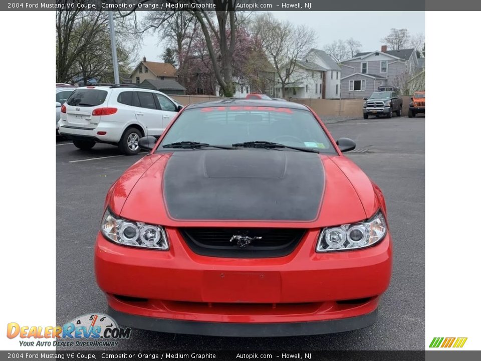 2004 Ford Mustang V6 Coupe Competition Orange / Medium Graphite Photo #8