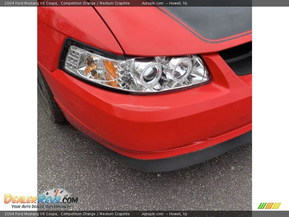 2004 Ford Mustang V6 Coupe Competition Orange / Medium Graphite Photo #11