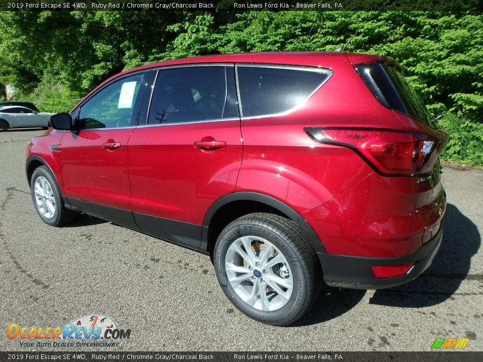 2019 Ford Escape SE 4WD Ruby Red / Chromite Gray/Charcoal Black Photo #5