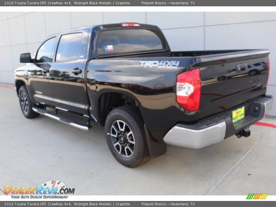 2019 Toyota Tundra SR5 CrewMax 4x4 Midnight Black Metallic / Graphite Photo #6