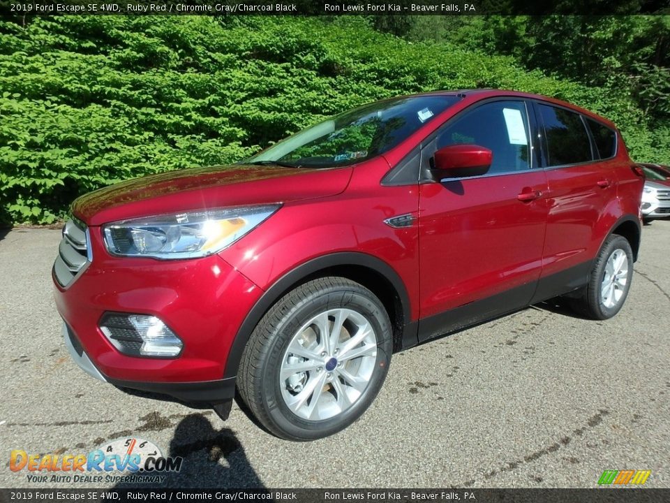 2019 Ford Escape SE 4WD Ruby Red / Chromite Gray/Charcoal Black Photo #7