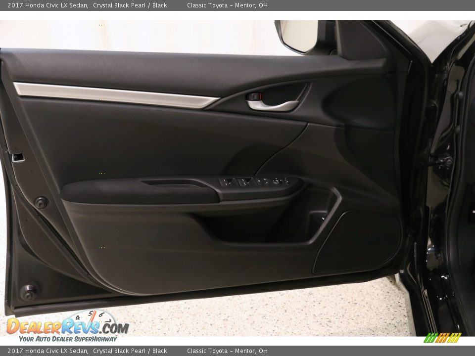 2017 Honda Civic LX Sedan Crystal Black Pearl / Black Photo #4