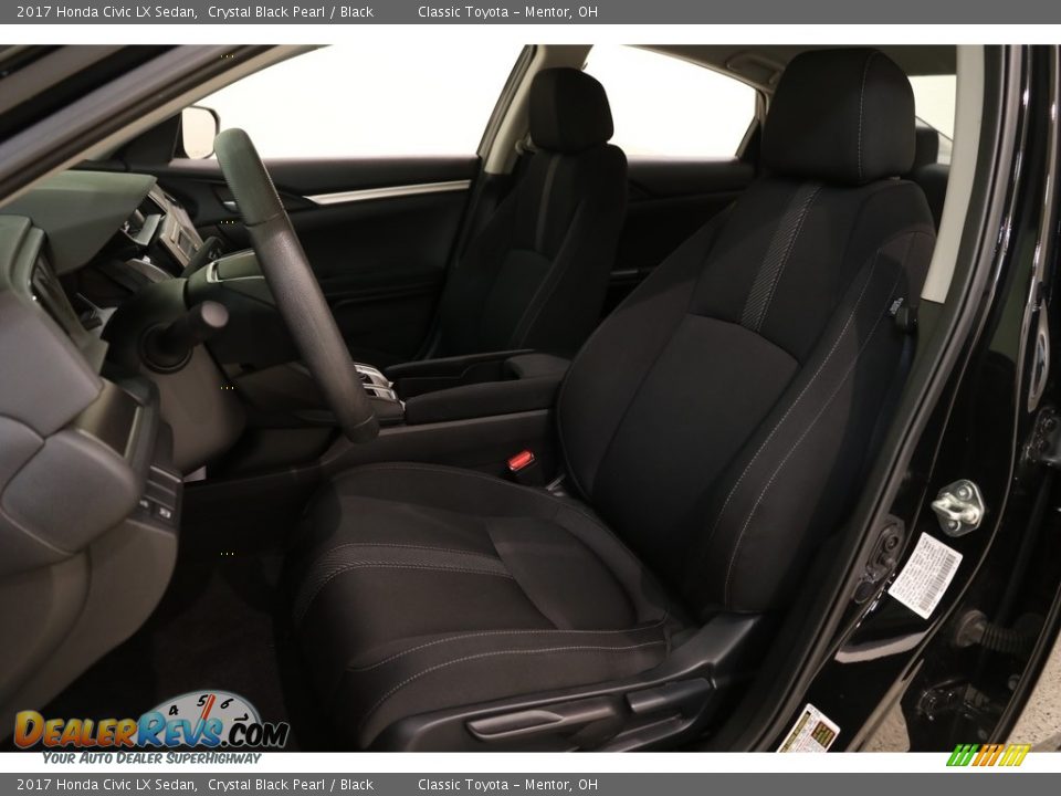 2017 Honda Civic LX Sedan Crystal Black Pearl / Black Photo #5