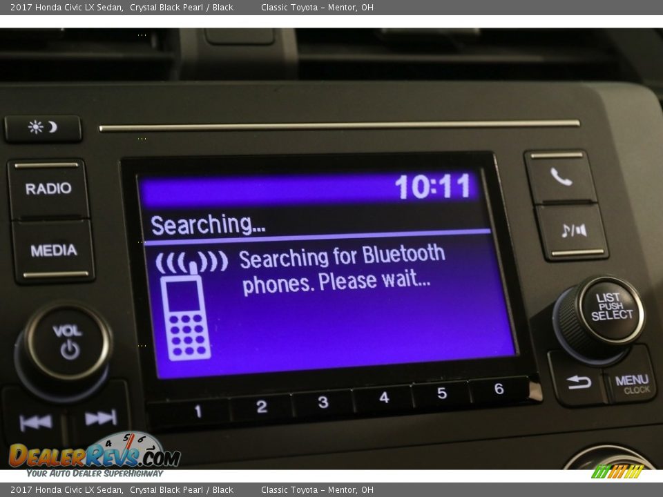 2017 Honda Civic LX Sedan Crystal Black Pearl / Black Photo #11