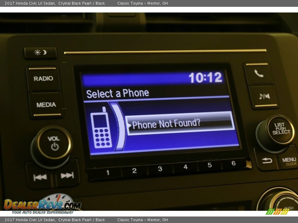 2017 Honda Civic LX Sedan Crystal Black Pearl / Black Photo #12