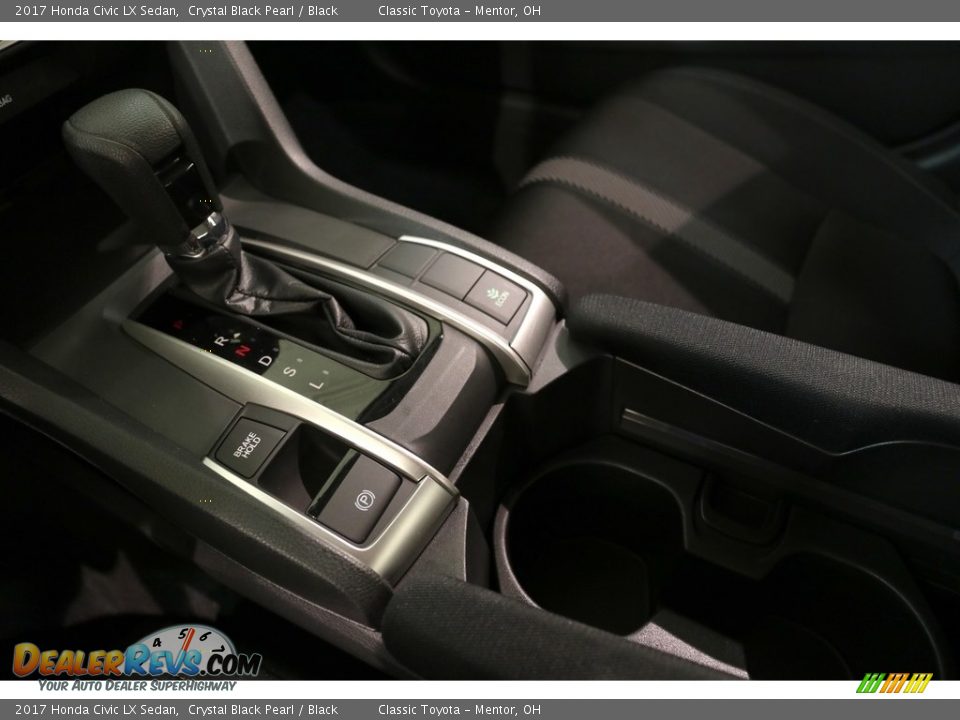 2017 Honda Civic LX Sedan Crystal Black Pearl / Black Photo #13