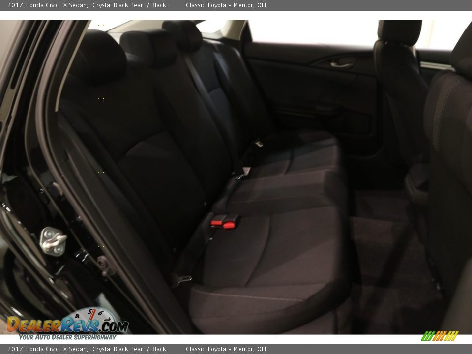2017 Honda Civic LX Sedan Crystal Black Pearl / Black Photo #15