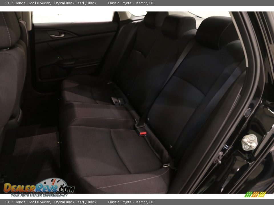 2017 Honda Civic LX Sedan Crystal Black Pearl / Black Photo #16