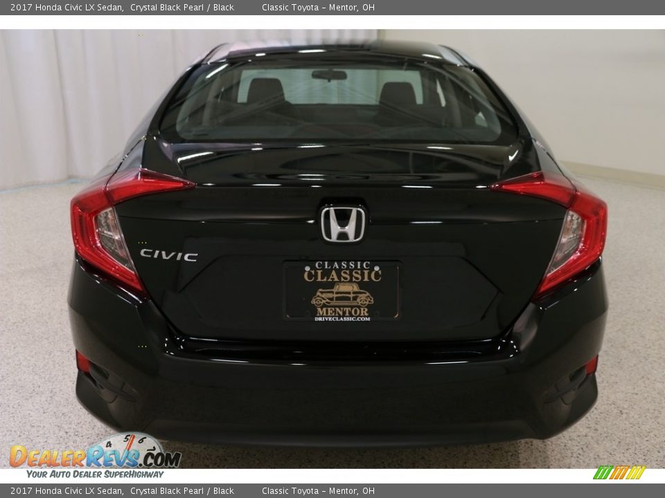 2017 Honda Civic LX Sedan Crystal Black Pearl / Black Photo #17