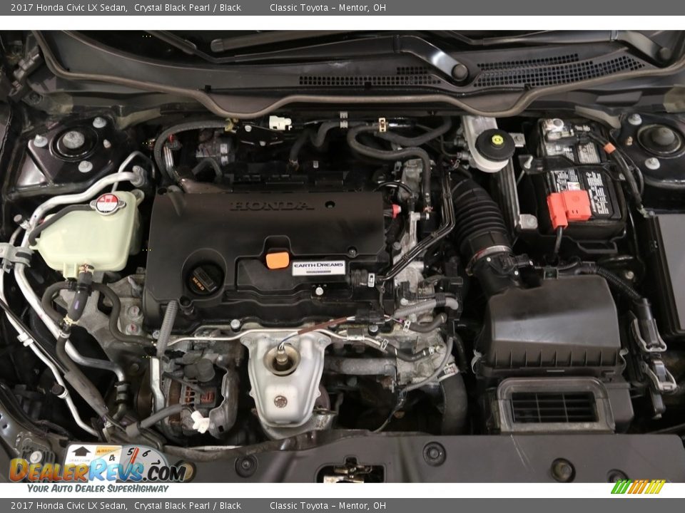 2017 Honda Civic LX Sedan Crystal Black Pearl / Black Photo #18