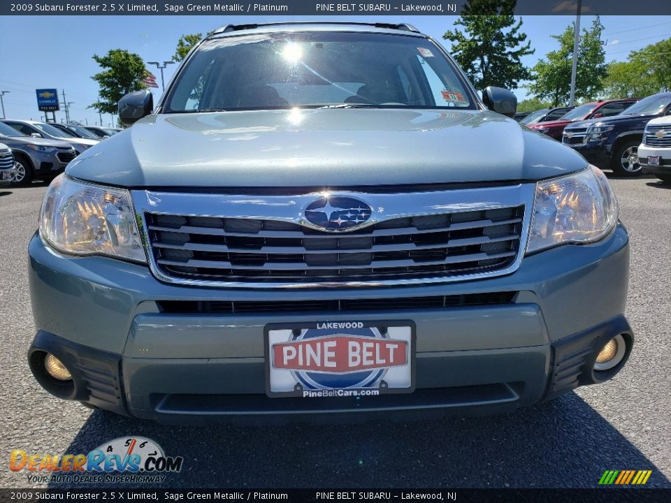2009 Subaru Forester 2.5 X Limited Sage Green Metallic / Platinum Photo #2