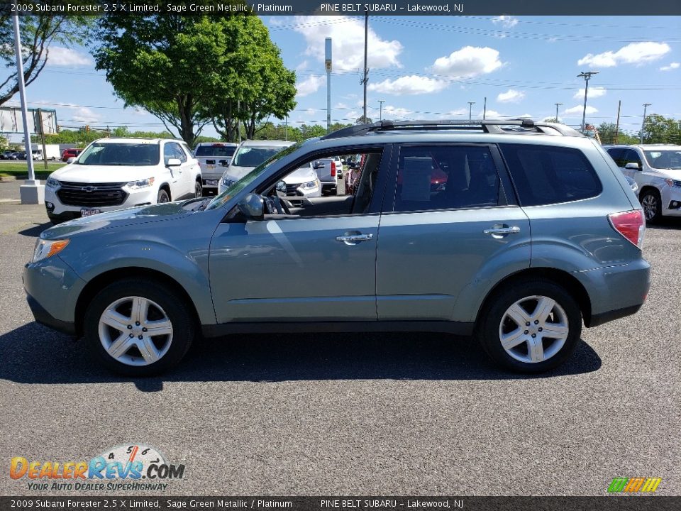 2009 Subaru Forester 2.5 X Limited Sage Green Metallic / Platinum Photo #4