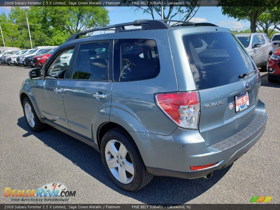 2009 Subaru Forester 2.5 X Limited Sage Green Metallic / Platinum Photo #5