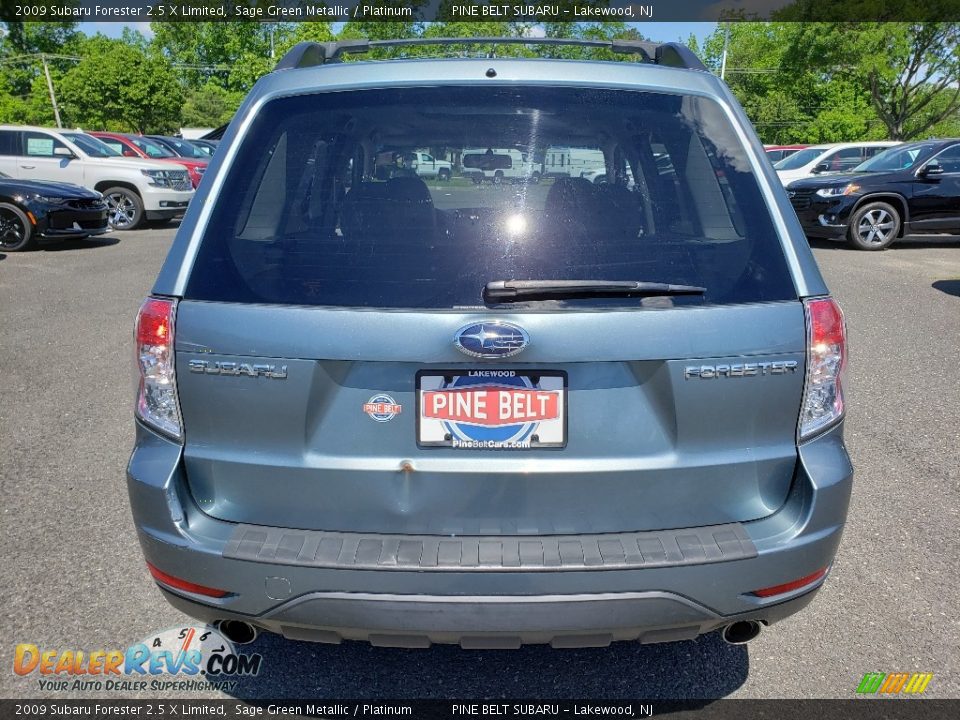 2009 Subaru Forester 2.5 X Limited Sage Green Metallic / Platinum Photo #6