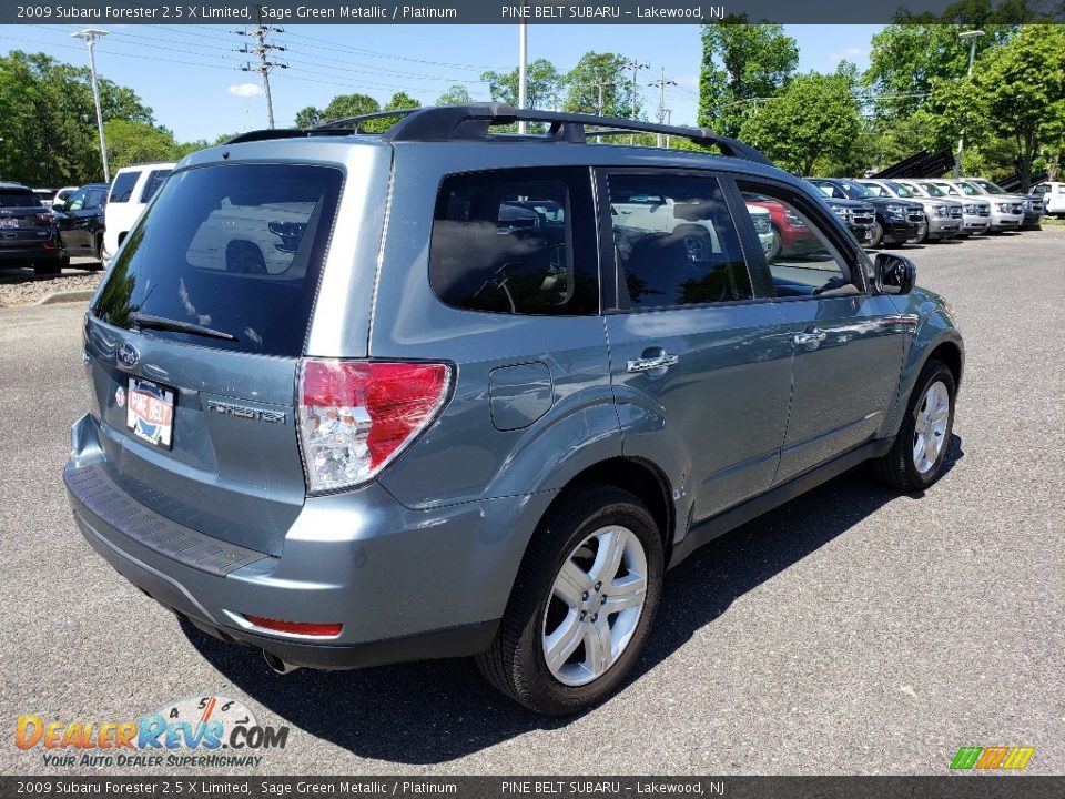 2009 Subaru Forester 2.5 X Limited Sage Green Metallic / Platinum Photo #7