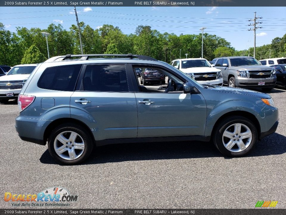 2009 Subaru Forester 2.5 X Limited Sage Green Metallic / Platinum Photo #8