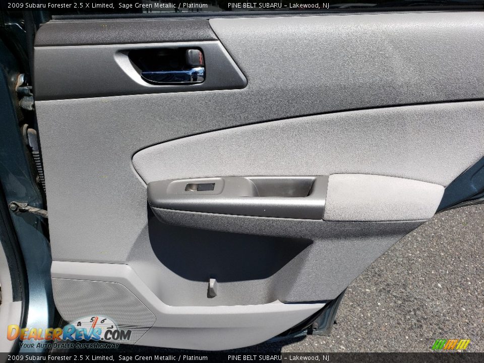 2009 Subaru Forester 2.5 X Limited Sage Green Metallic / Platinum Photo #16
