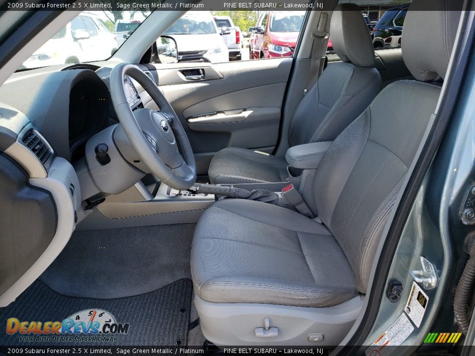 2009 Subaru Forester 2.5 X Limited Sage Green Metallic / Platinum Photo #29
