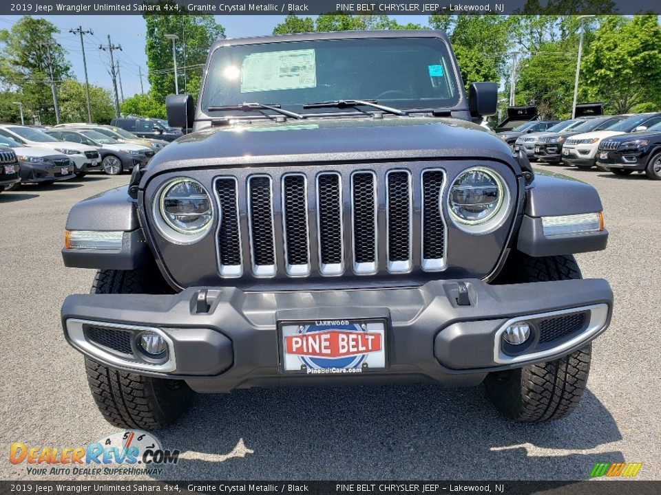 2019 Jeep Wrangler Unlimited Sahara 4x4 Granite Crystal Metallic / Black Photo #2