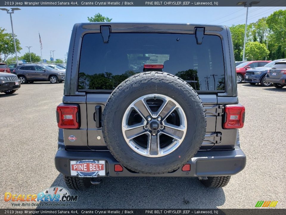 2019 Jeep Wrangler Unlimited Sahara 4x4 Granite Crystal Metallic / Black Photo #5