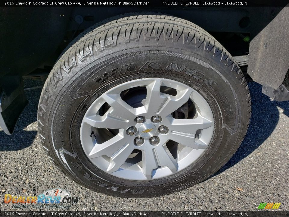 2016 Chevrolet Colorado LT Crew Cab 4x4 Silver Ice Metallic / Jet Black/Dark Ash Photo #21