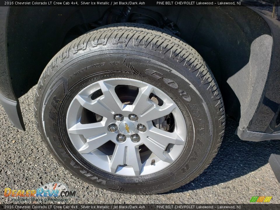 2016 Chevrolet Colorado LT Crew Cab 4x4 Silver Ice Metallic / Jet Black/Dark Ash Photo #25