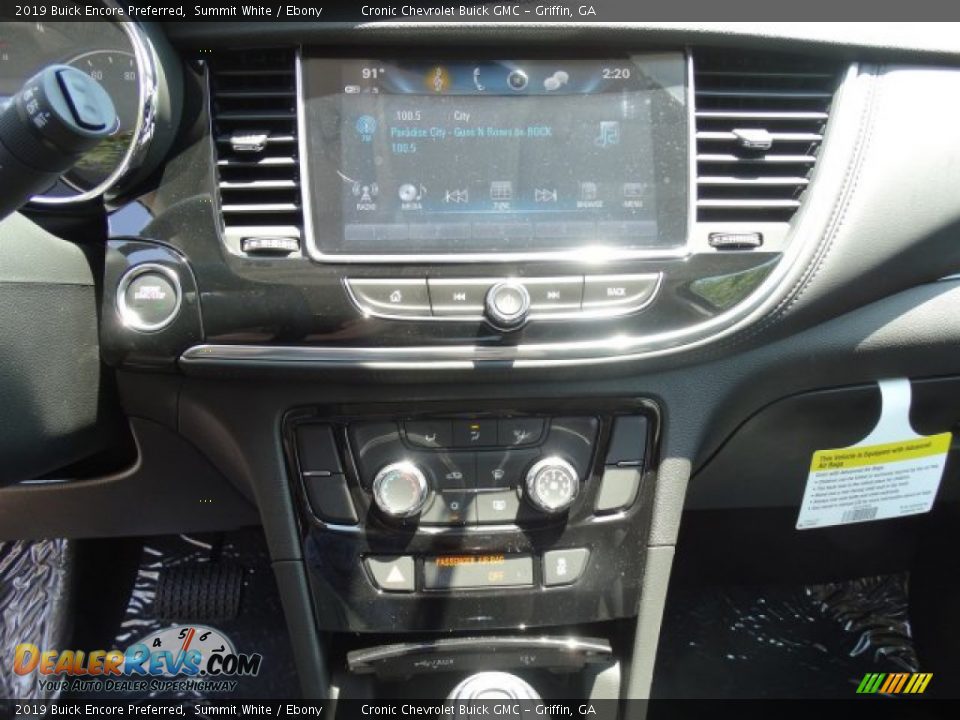 2019 Buick Encore Preferred Summit White / Ebony Photo #17
