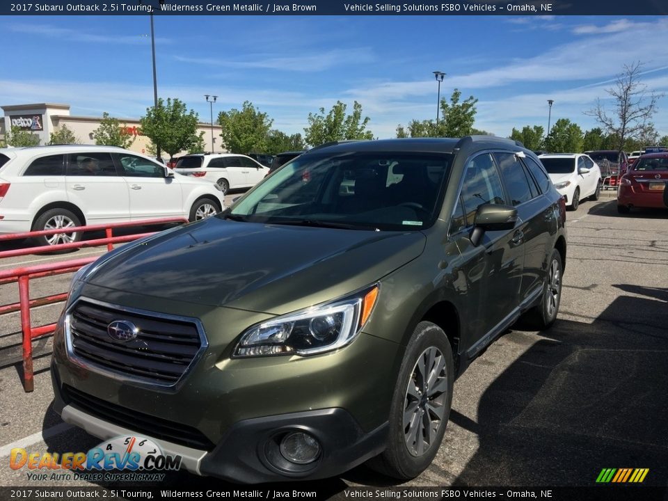 2017 Subaru Outback 2.5i Touring Wilderness Green Metallic / Java Brown Photo #1