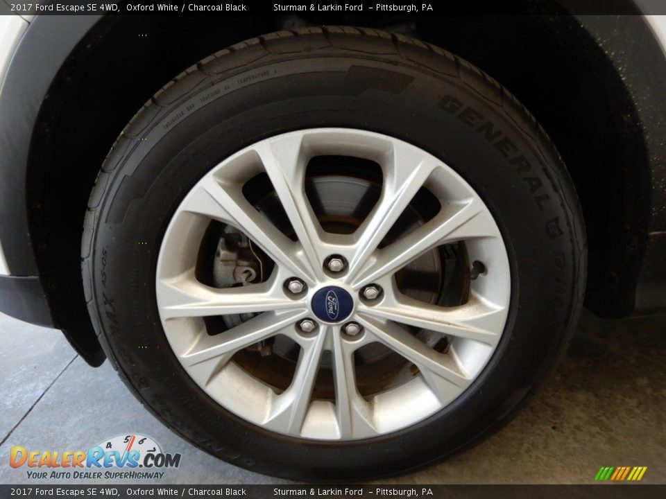 2017 Ford Escape SE 4WD Oxford White / Charcoal Black Photo #13