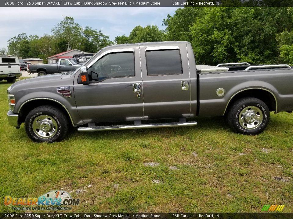 2008 Ford F250 Super Duty XLT Crew Cab Dark Shadow Grey Metallic / Medium Stone Photo #2
