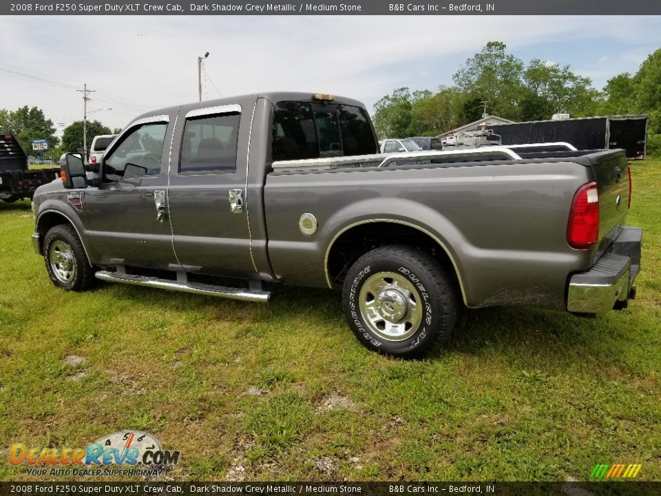 2008 Ford F250 Super Duty XLT Crew Cab Dark Shadow Grey Metallic / Medium Stone Photo #3