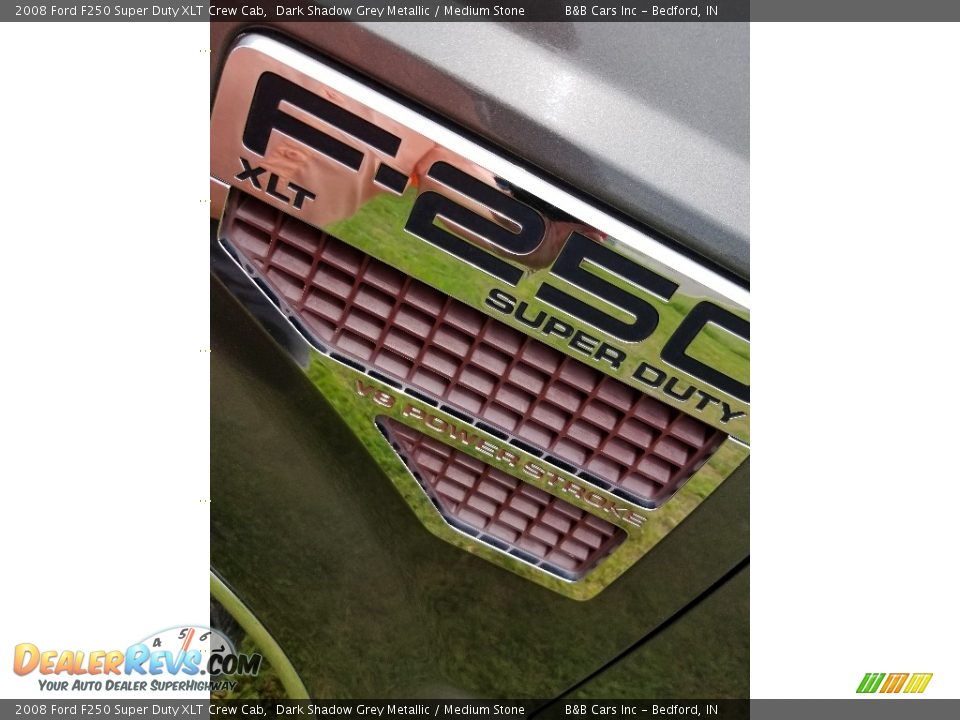 2008 Ford F250 Super Duty XLT Crew Cab Dark Shadow Grey Metallic / Medium Stone Photo #11