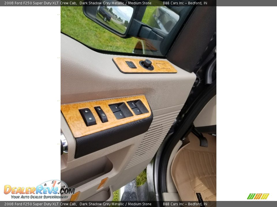 2008 Ford F250 Super Duty XLT Crew Cab Dark Shadow Grey Metallic / Medium Stone Photo #14